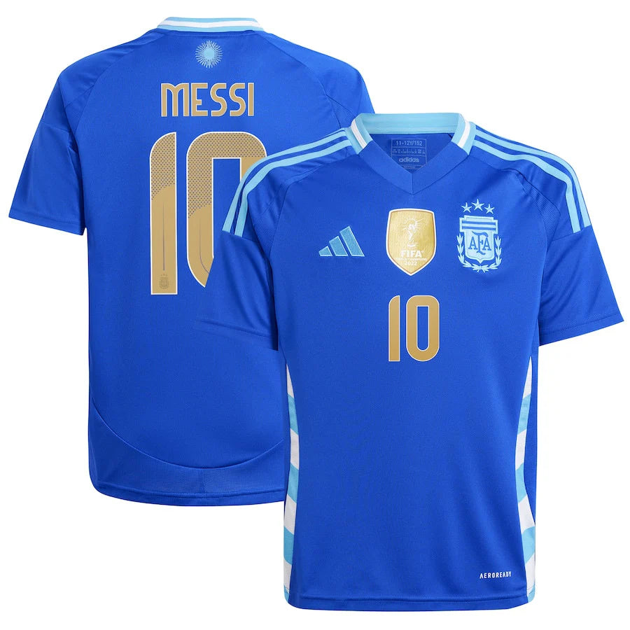 Argentina 24/25 Away Jersey W/Messi #10 Printing