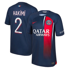 PSG 23/24 Home Jersey W/Hakimi #2 Printing