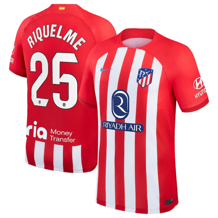 Atlético de Madrid Home Jersey 23/24 W/Riquelme #25 Printing
