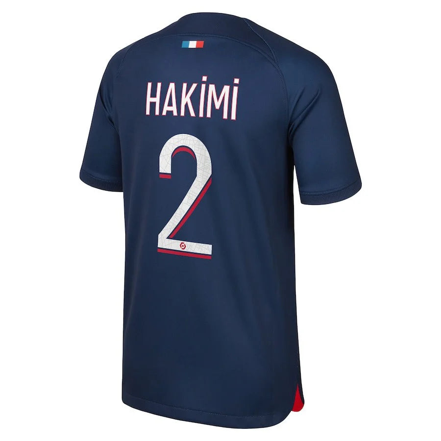 PSG 23/24 Home Jersey W/Hakimi #2 Printing
