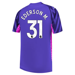 Manchester City 23/24 Goalkeeper Jersey W/Ederson M. #31 Printing
