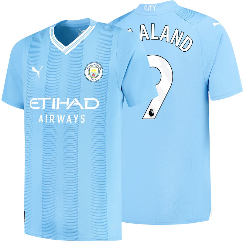 Manchester City 23/24 Home Jersey W/Haaland #9 Printing